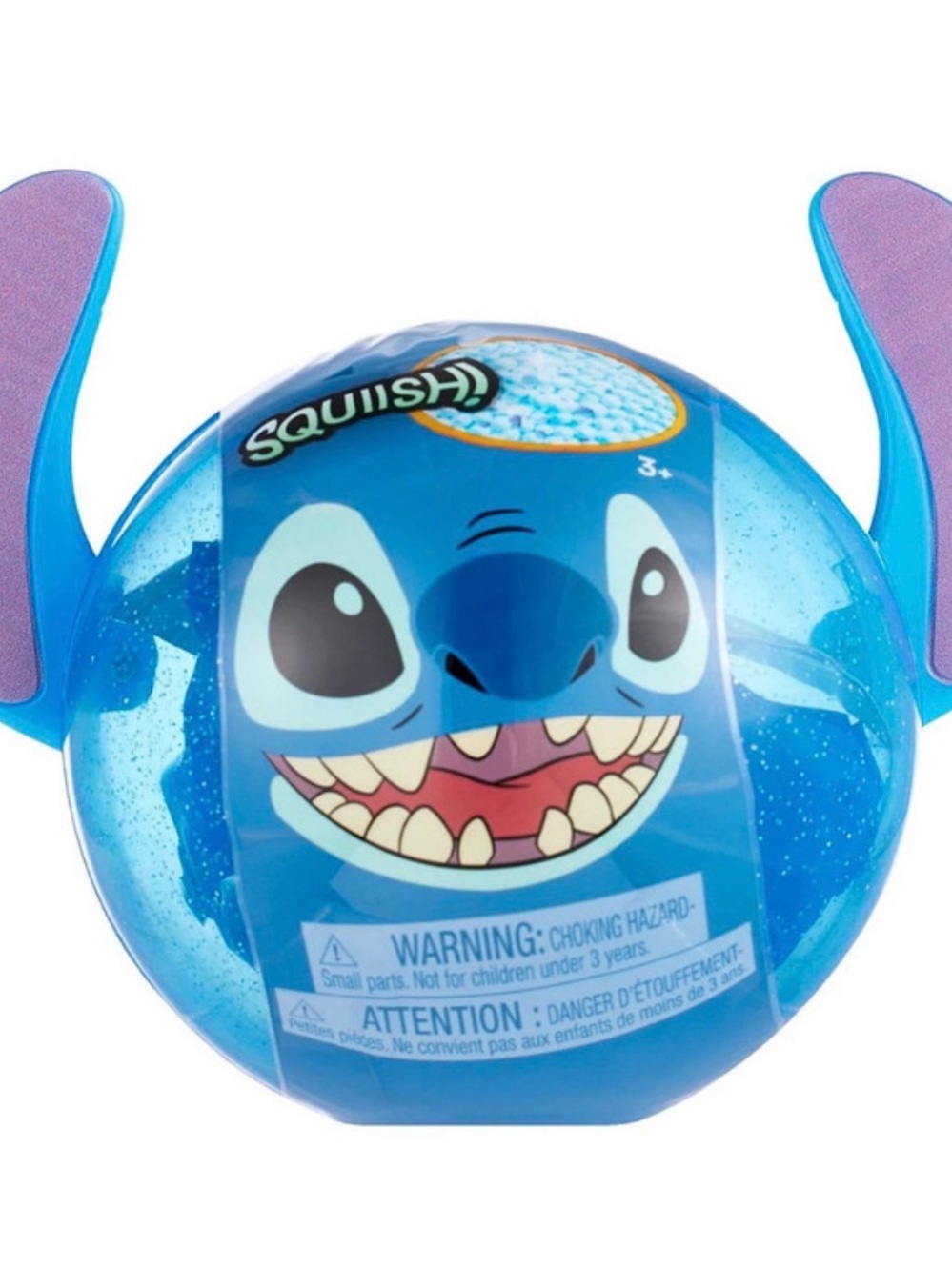 Disney Stitch Blue Squish Ball Plush Toy